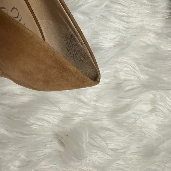 Franco Sarto Palma Women shoes Tan Suede Classic Pumps Size 10M - Picture 7 of 8